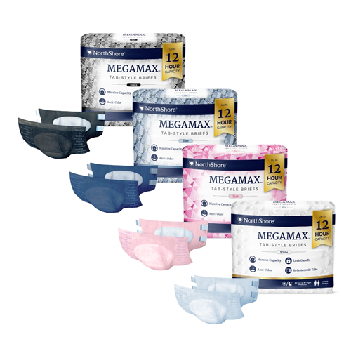 MegaMax Adult Overnight Diapers, 12-Hour Tab-Style